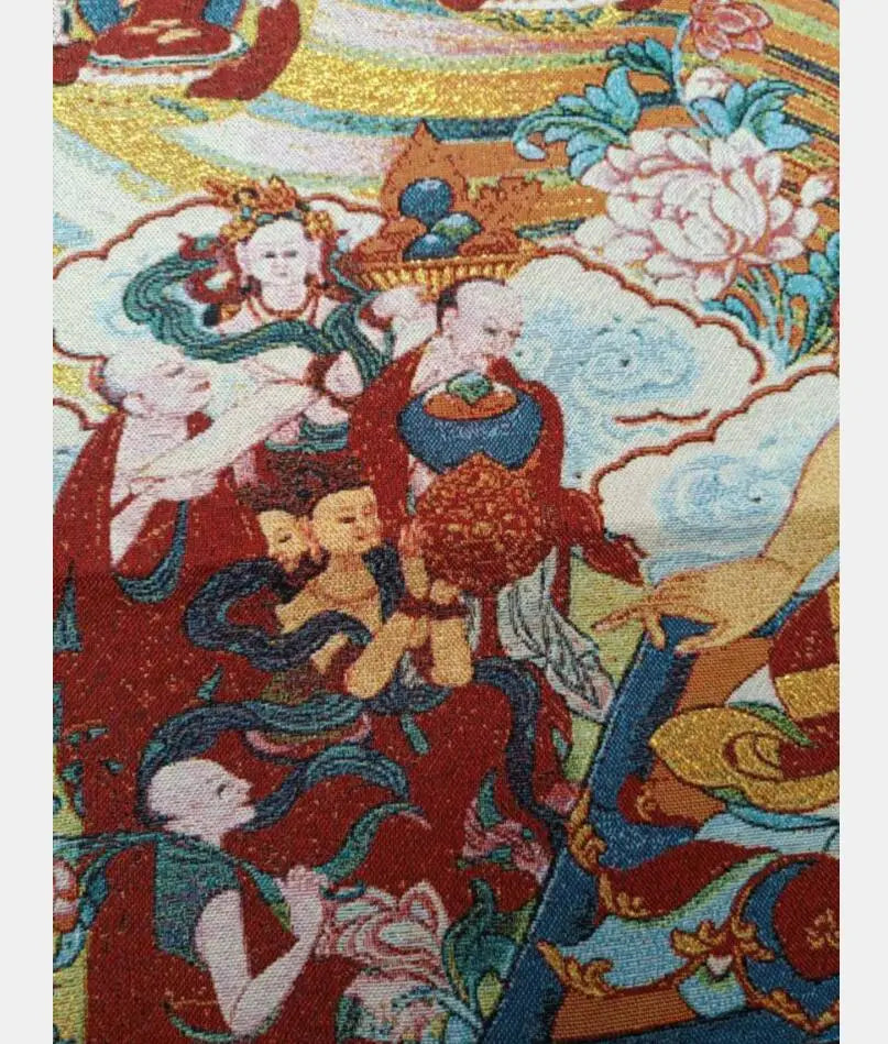 China archaize Tibetan Buddha embroidery Hanging Images crafts