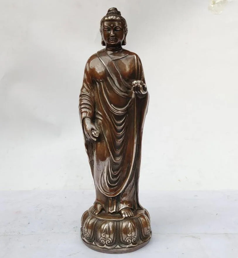 China archaize brass APOTHECARY Buddha crafts statue