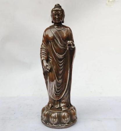 China archaize brass APOTHECARY Buddha crafts statue