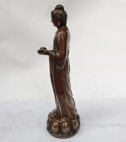 China archaize brass APOTHECARY Buddha crafts statue
