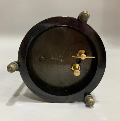 China archaize brass Coloured glaze Clock crafts statue