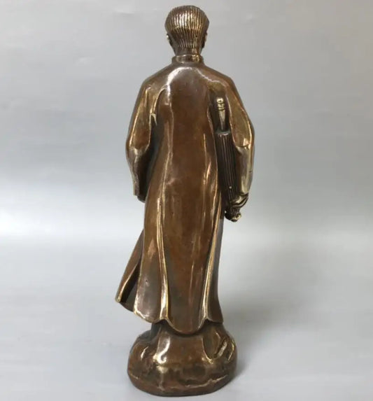China archaize brass Great leader Chairman MAO crafts statue
