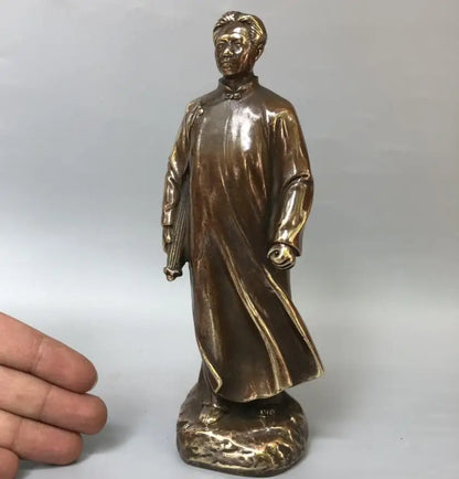 China archaize brass Great leader Chairman MAO crafts statue