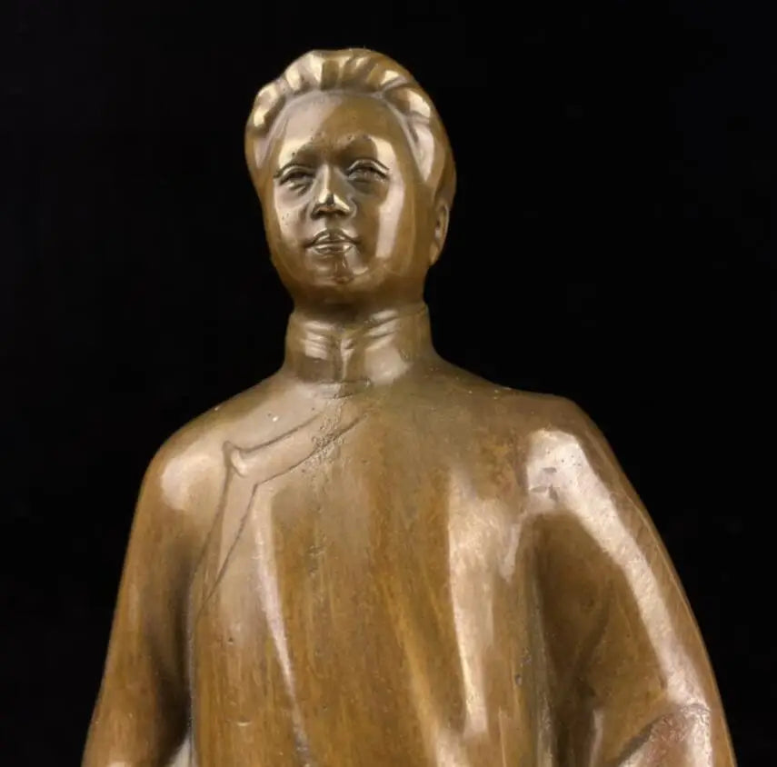 China archaize brass Great leader Chairman MAO crafts statue