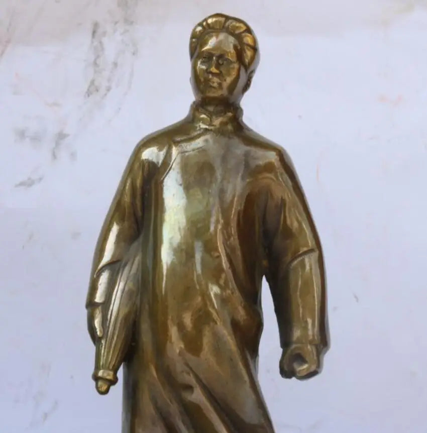 China archaize brass Great leader Chairman MAO crafts statue