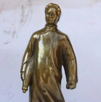 China archaize brass Great leader Chairman MAO crafts statue