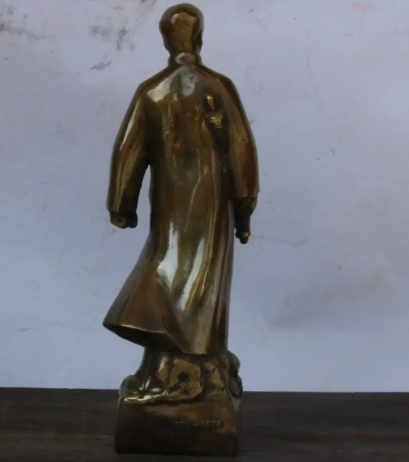 China archaize brass Great leader Chairman MAO crafts statue