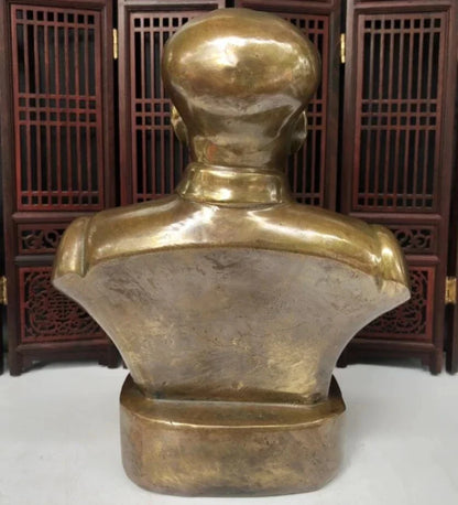 China archaize brass Great leader Mao Zedong crafts statue