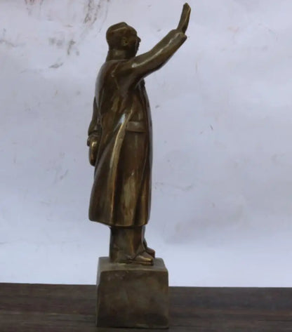 China archaize brass Mao Zedong crafts statue