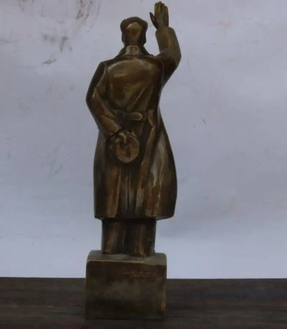 China archaize brass Mao Zedong crafts statue