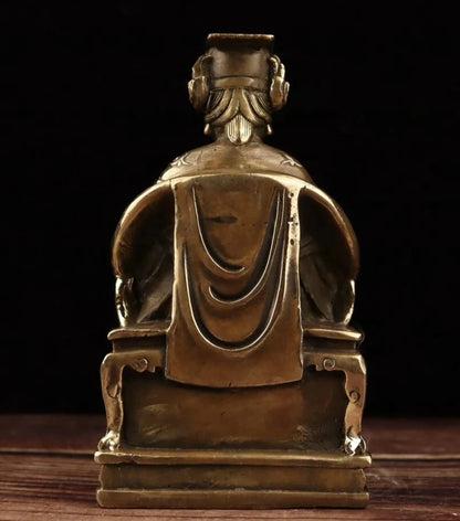 China archaize brass Mazu crafts statue