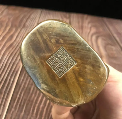 China archaize brass Sakyamuni Buddha crafts statue