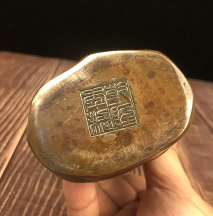 China archaize brass Sakyamuni Buddha crafts statue