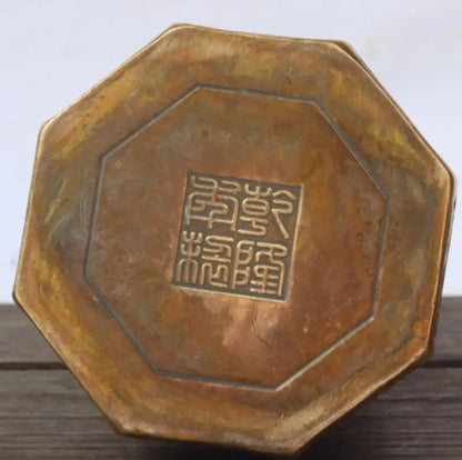 China archaize brass Shakyamuni Buddha crafts statue