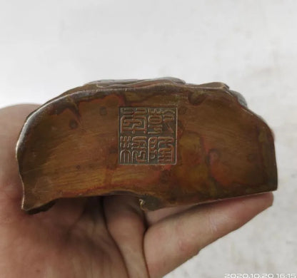 China archaize brass Zhong Kui crafts statue