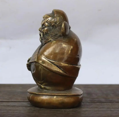 China archaize brass Zhong Kui crafts statue