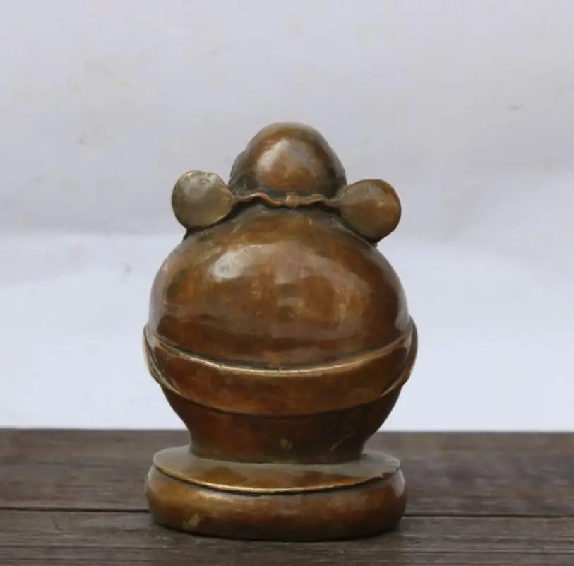 China archaize brass Zhong Kui crafts statue