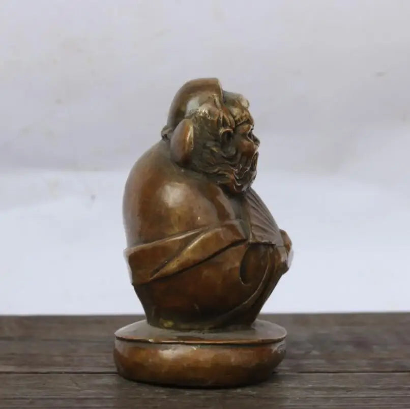 China archaize brass Zhong Kui crafts statue