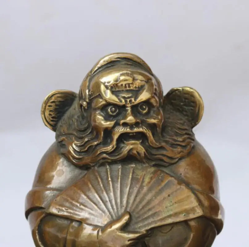 China archaize brass Zhong Kui crafts statue