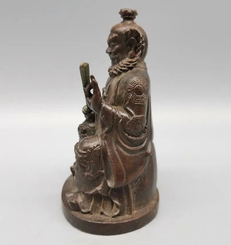 China archaize brass Zhong Kui small crafts statue