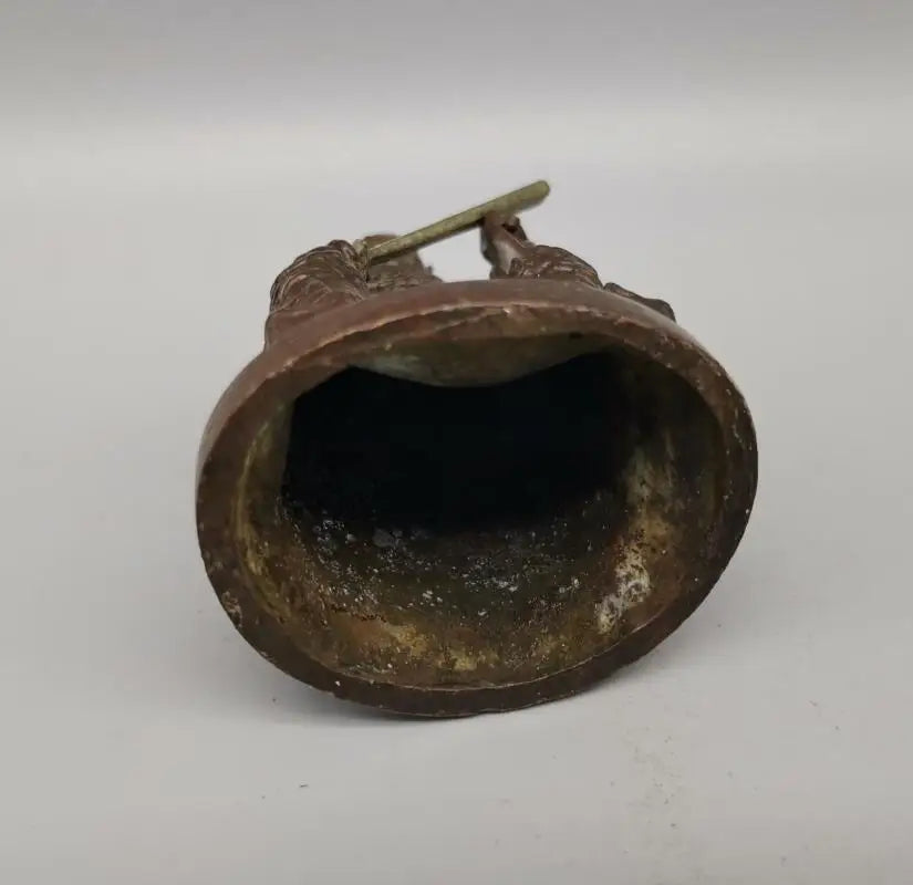 China archaize brass Zhong Kui small crafts statue