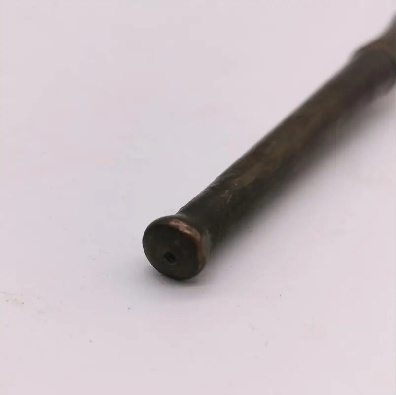 China archaize brass bamboo shape pipe crafts statue