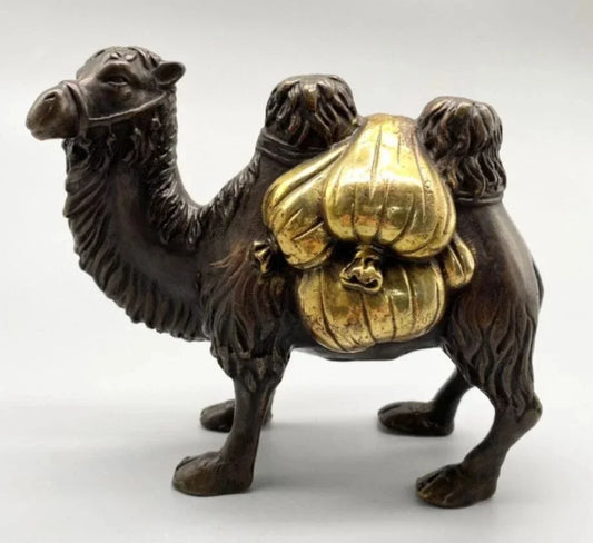 China archaize brass camel crafts statue