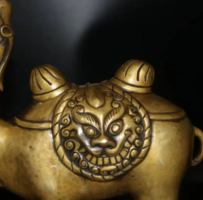China archaize brass camel crafts statue