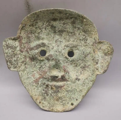 China archaize brass mask crafts statue