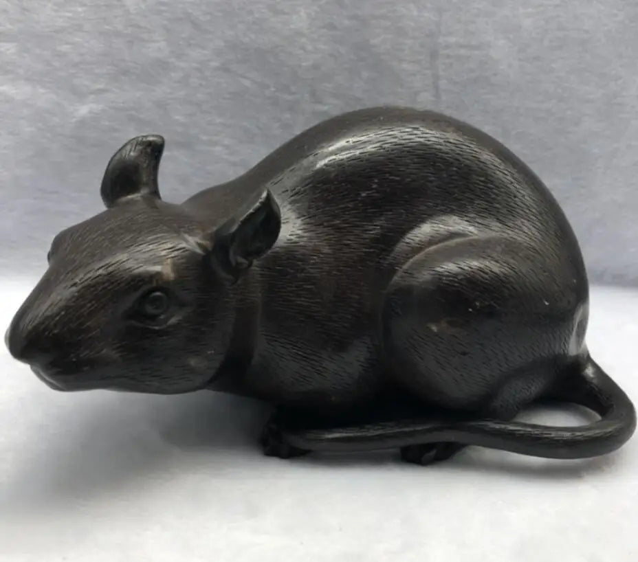 China archaize brass rat crafts statue