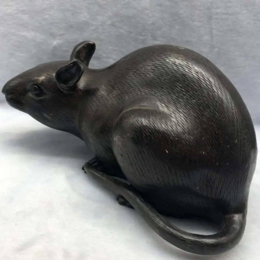 China archaize brass rat crafts statue