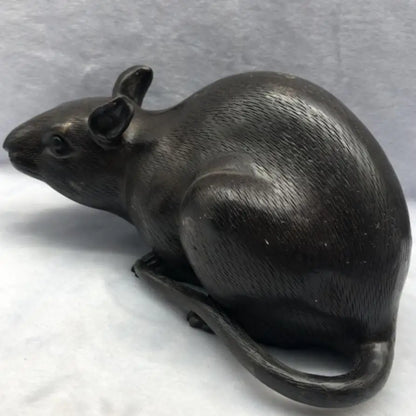 China archaize brass rat crafts statue