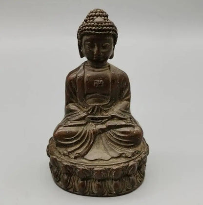 China archaize brass small Buddha crafts statue