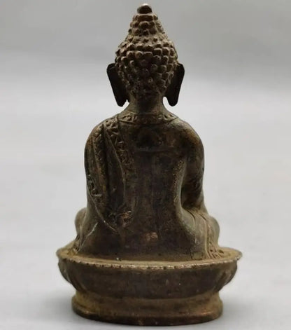 China archaize brass small Buddha crafts statue