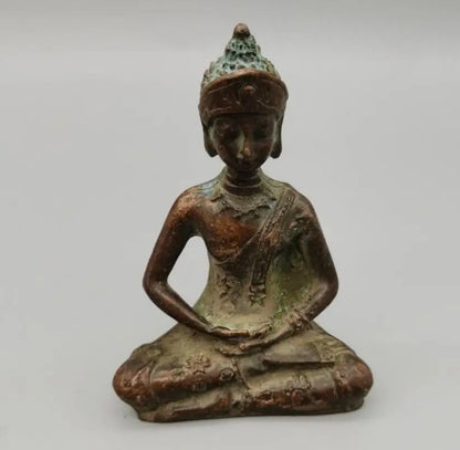 China archaize brass small Buddha crafts statue