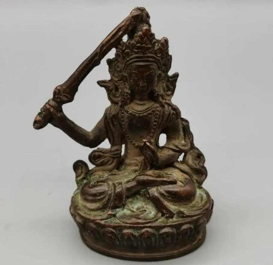 China archaize brass small Buddha crafts statue