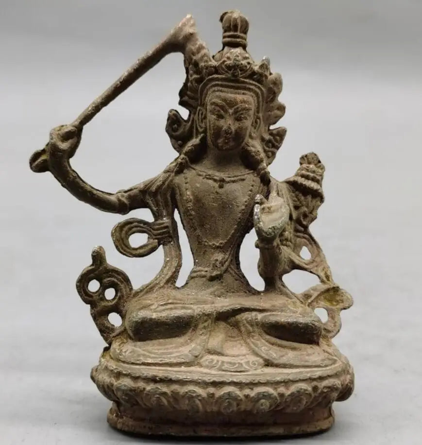 China archaize brass small Buddha crafts statue