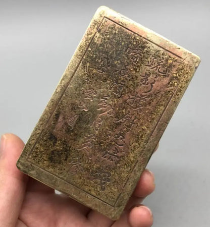 China archaize brass smoke silk box small crafts