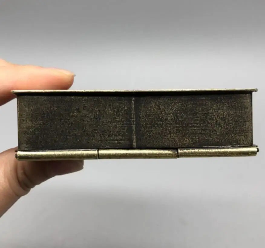 China archaize brass smoke silk box small crafts