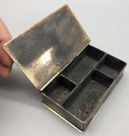 China archaize brass smoke silk box small crafts