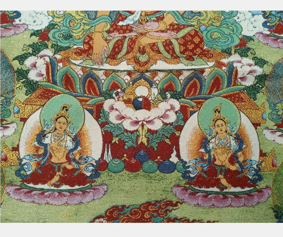 China archaize numerous Buddhas embroidery Hanging Images crafts