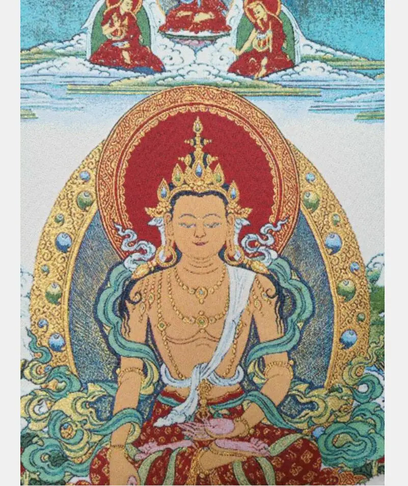 China archaize numerous Buddhas embroidery Hanging Images crafts