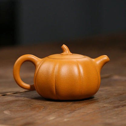 China arcilla púrpura, té forma de calabaza, filtro para hogar, hervidor de belleza, accesorios ceremonia del té Zisha, 220ml