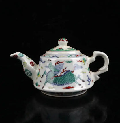 China beautiful ceramic teapot crafts statue