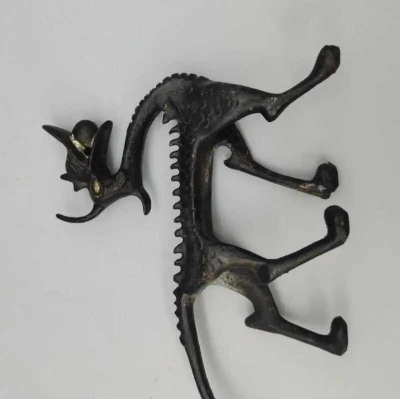 China brass Antique dragon Pen rack crafts statue