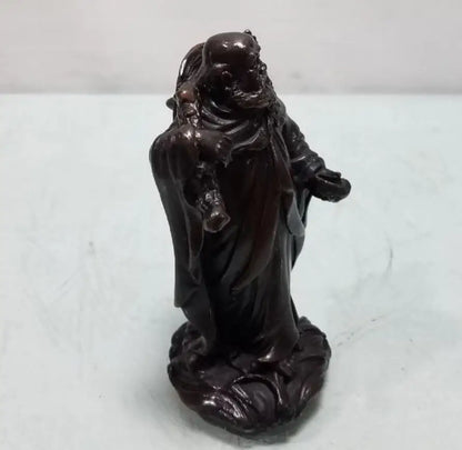 China brass Bodhidharma Buddha small craft statue