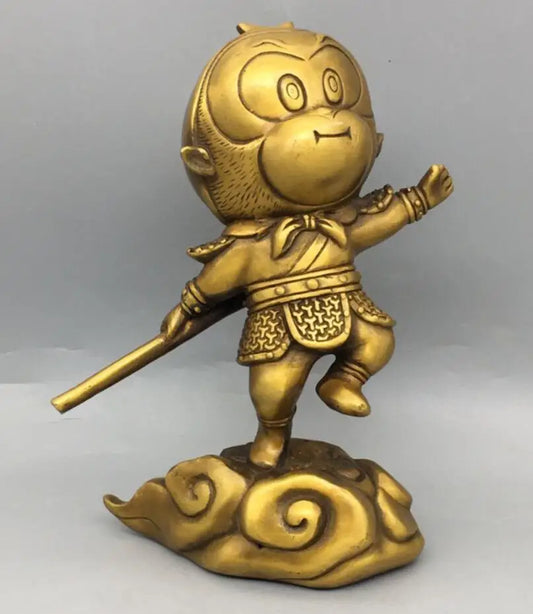 China brass Cartoons Monkey King crafts statue