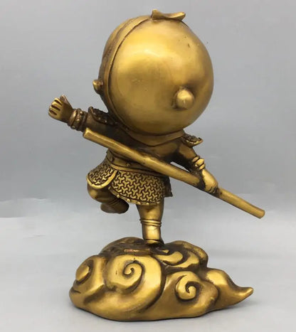 China brass Cartoons Monkey King crafts statue
