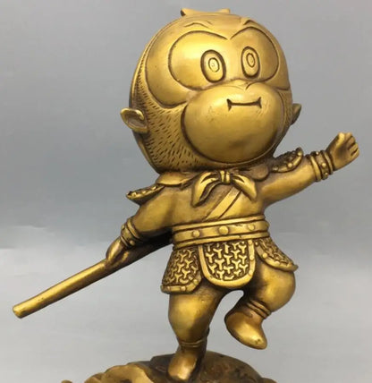 China brass Cartoons Monkey King crafts statue