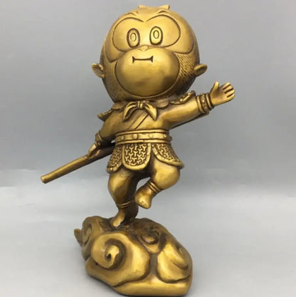 China brass Cartoons Monkey King crafts statue